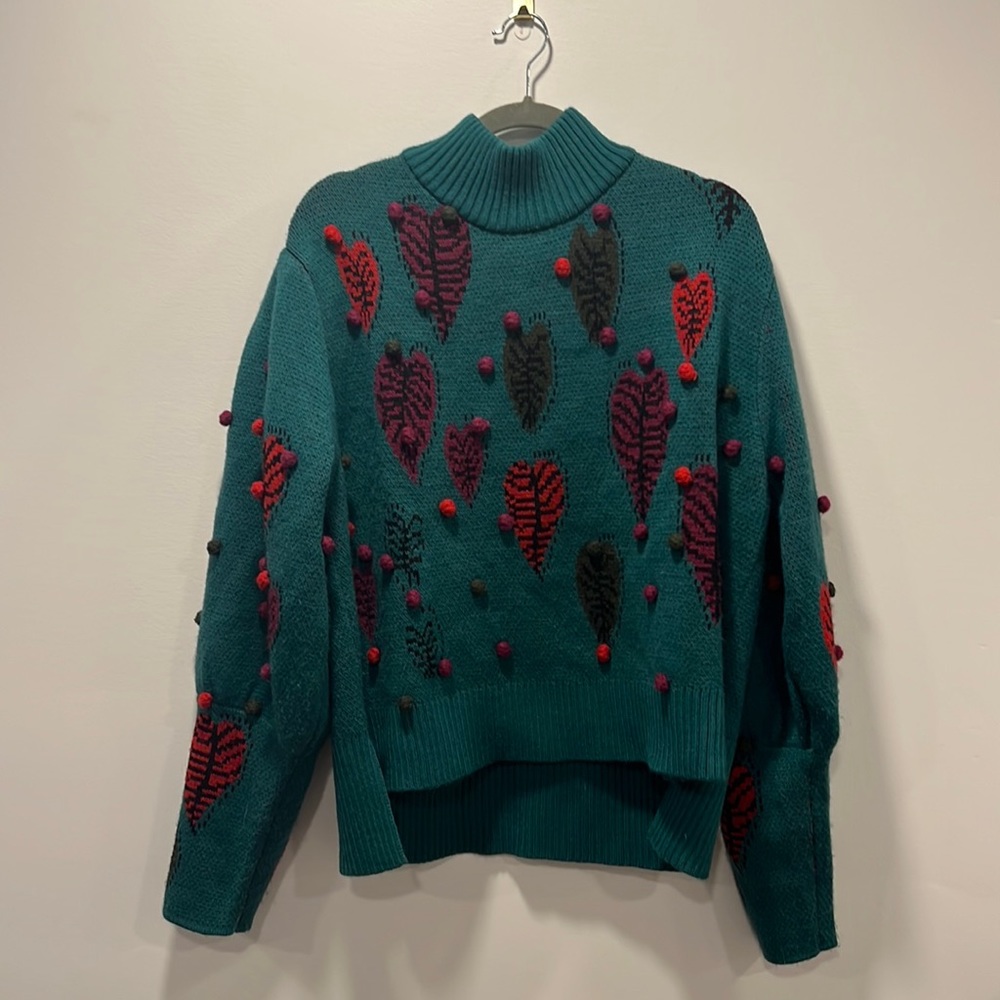 Farm Rio Monstera Hearts Sweater